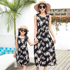Conjunto Madre e Hija Playa — Chaleco y Falda Larga - Irina Shop