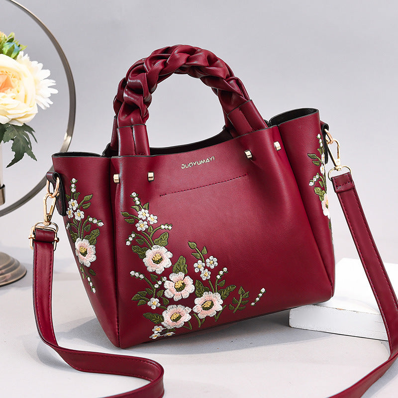 Bolso Tote Mujer Piel PU - Bolso Hombro con Cordón 8 Colores