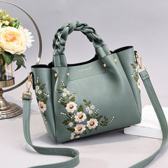 Bolso Tote Mujer Piel PU - Bolso Hombro con Cordón 8 Colores