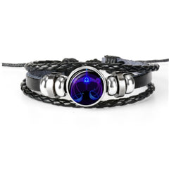 Pulsera Zodiaco Constelacion Luminosa Trenzada 12 Signos