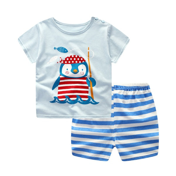 Conjunto Ropa Bebé Verano Animales – Algodón