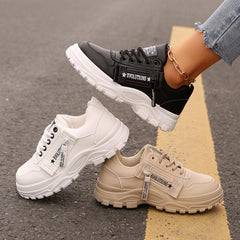 Zapatillas Deportivas Mujer Cremallera Lateral