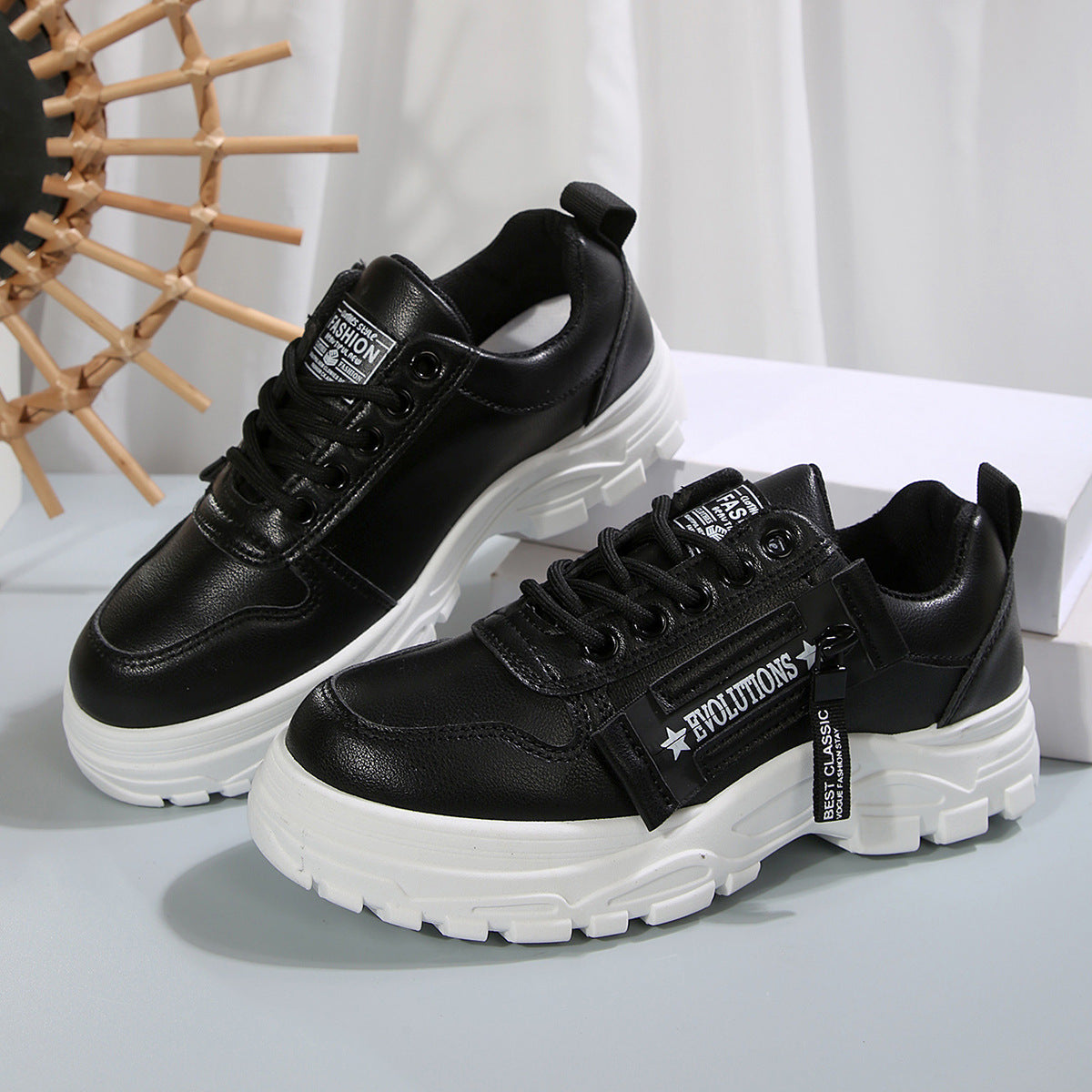 Zapatillas Deportivas Mujer Cremallera Lateral