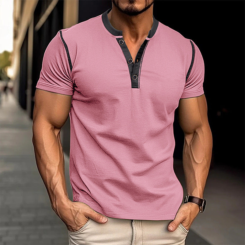 Polo Hombre Manga Corta | Camiseta V Verano Colores S-XXL