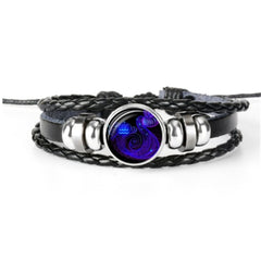 Pulsera Zodiaco Constelacion Luminosa Trenzada 12 Signos