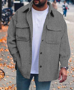 Chaqueta Hombre Cuello Polo Manga Larga | 8 Colores y Tallas S-XXXXL