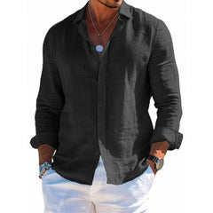 Camisa Manga Larga Hombre Casual Holgada S-6XL