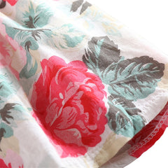 Vestido vaquero niña floral sin mangas verano