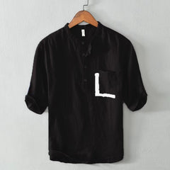 Camisa hombre manga corta - Estilo casual con bolsillos M-4XL
