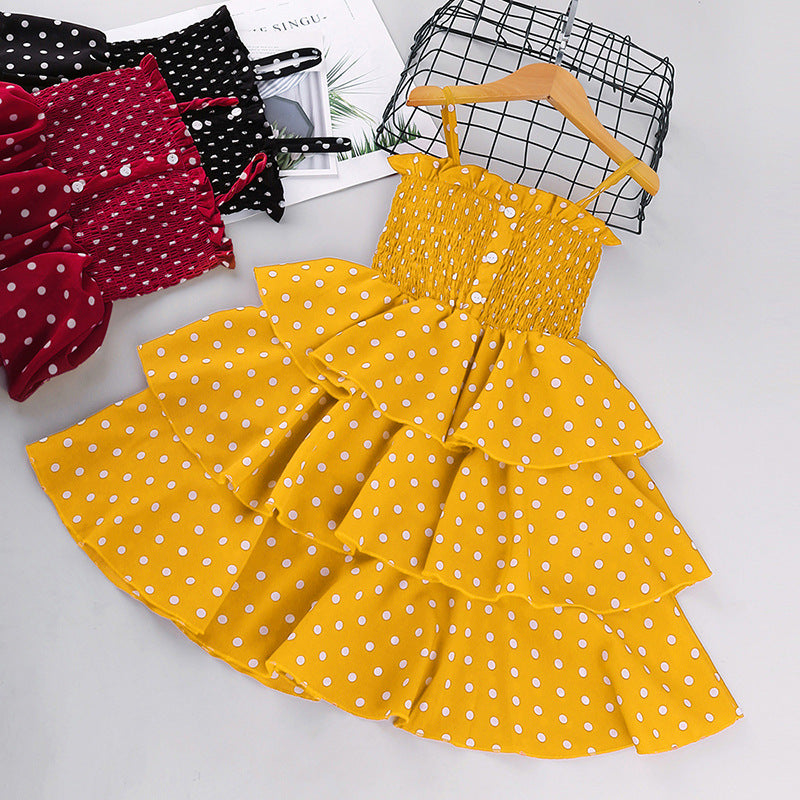 Vestido Lunares Niña | 100% Algodón | Tallas 100-150cm