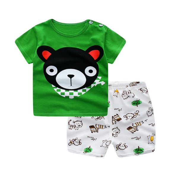 Conjunto Ropa Bebé Verano Animales – Algodón