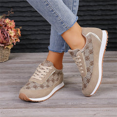 Zapatillas Florales Mujer Planas - Sneakers Casual Ligeras