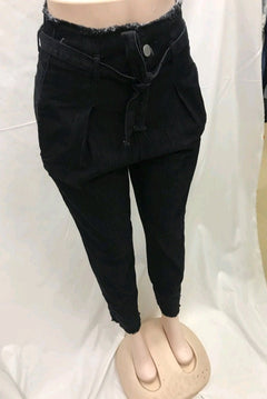 Pantalones Pitillo Talle Alto Mujer – Denim Lavado Negro y Azul S-3XL - Irina Shop