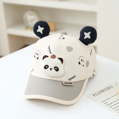 Gorra Infantil Animal de Peluche – Protección Solar para Niños y Niñas