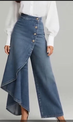 Pantalones Rectos Mujer con Botones | Moda Urbana