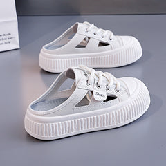  Zapatillas Mujer Suela Gruesa Transpirables Caladas Casual