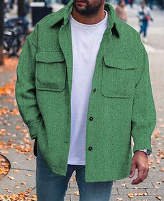 Chaqueta Hombre Cuello Polo Manga Larga | 8 Colores y Tallas S-XXXXL