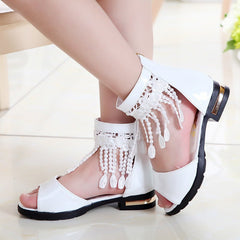 Sandalias Niña Punta Abierta con Correas Cruzadas - Irina Shop