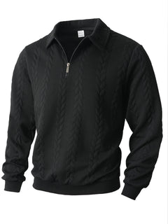 Sudadera hombre media cremallera casual deportiva