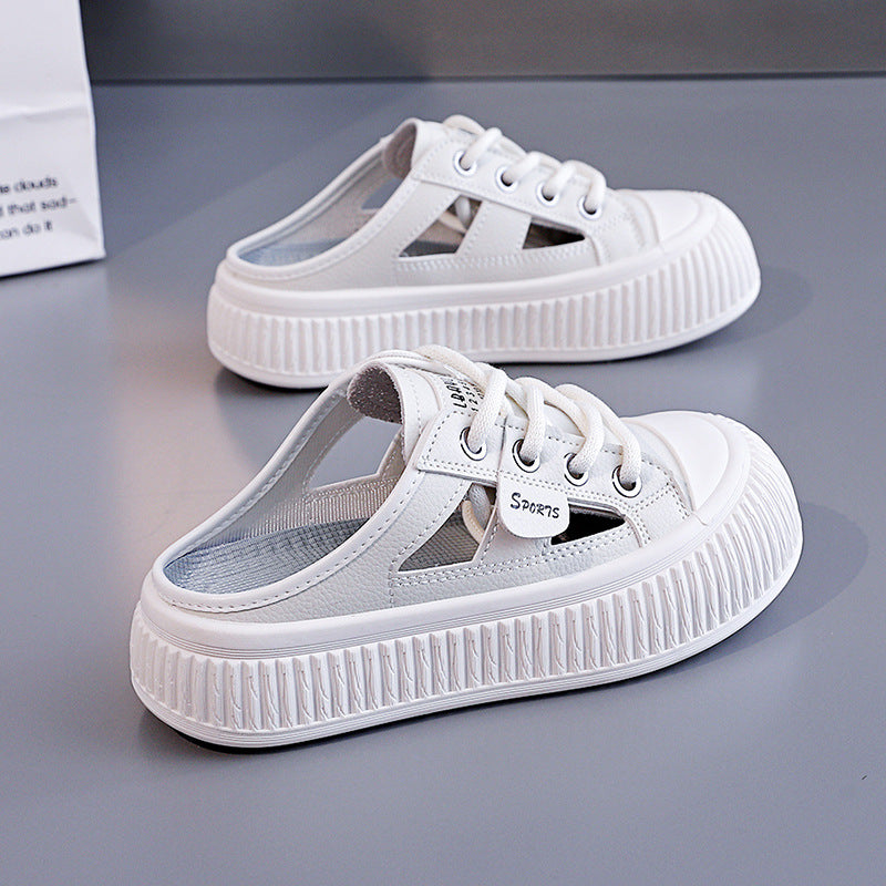  Zapatillas Mujer Suela Gruesa Transpirables Caladas Casual