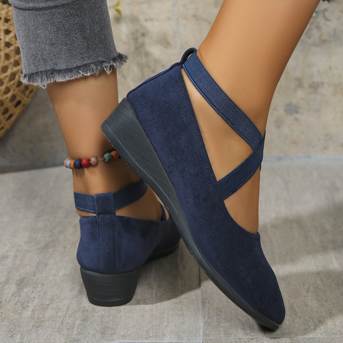 Zapatos Cuña Mujer Punta Cerrada Elegantes