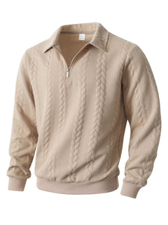Sudadera hombre media cremallera casual deportiva