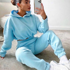 Conjunto Deportivo Mujer 2 Piezas Sudadera Pantalon Fitness