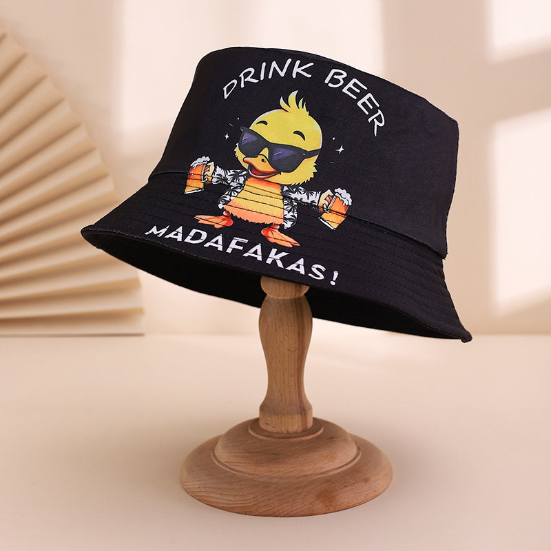 Gorro Unisex Estampado Pato Amarillo Fiesta Tendencia