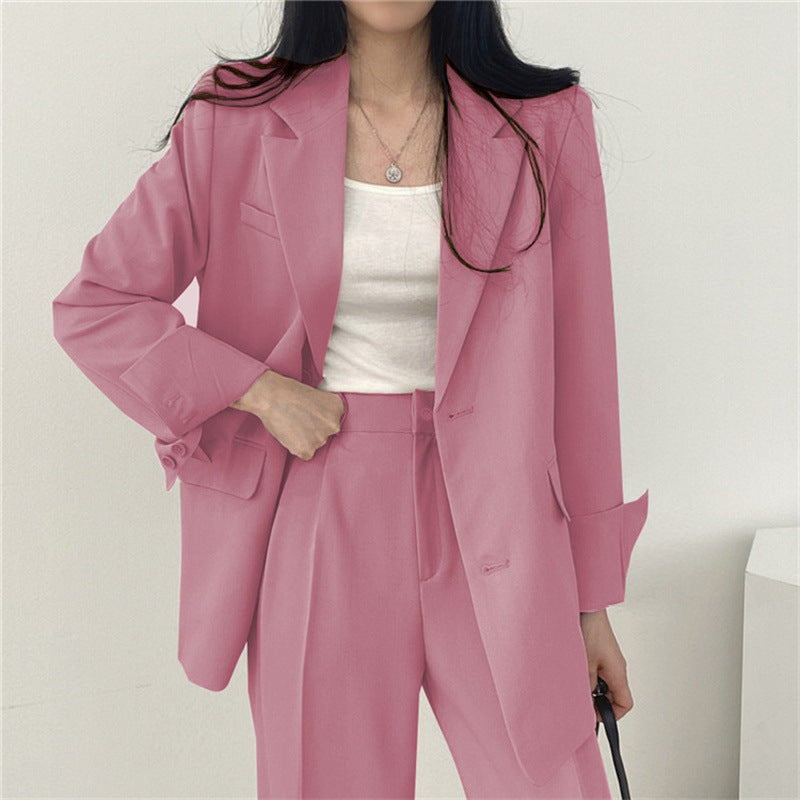 Conjunto Coreano Mujer Slim Fit - Traje Pantalón Casual