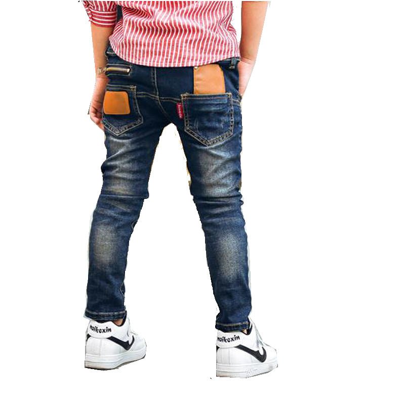 Pantalones Vaqueros Niño Elásticos – Denim Azul Oscuro - Irina Shop