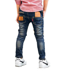 Pantalones Vaqueros Niño Elásticos – Denim Azul Oscuro - Irina Shop