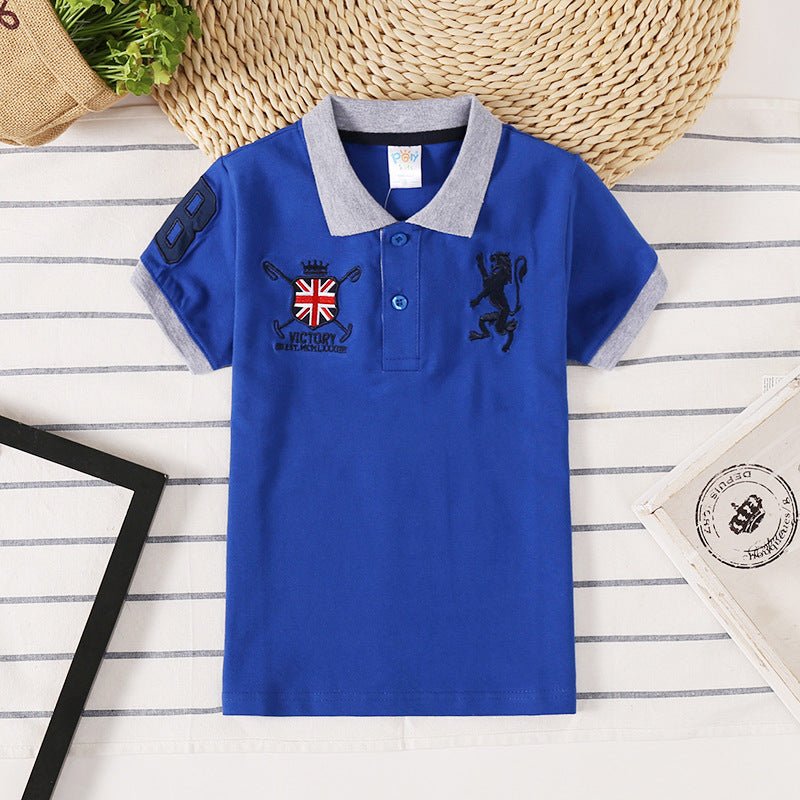 Polo Manga Corta Niños - Estilo Coreano Transpirable