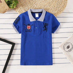 Polo Manga Corta Niños - Estilo Coreano Transpirable