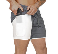 Pantalon Corto Compresion Deportivo con Bolsillo Hombre