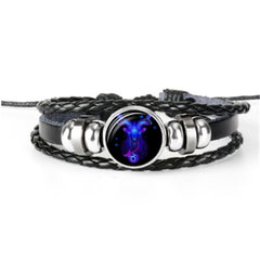 Pulsera Zodiaco Constelacion Luminosa Trenzada 12 Signos