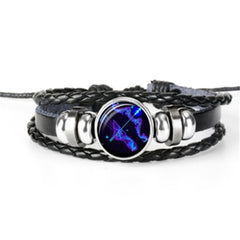 Pulsera Zodiaco Constelacion Luminosa Trenzada 12 Signos