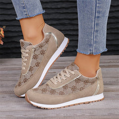 Zapatillas Florales Mujer Planas - Sneakers Casual Ligeras