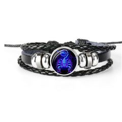 Pulsera Zodiaco Constelacion Luminosa Trenzada 12 Signos