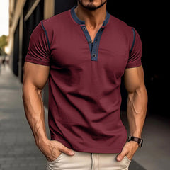 Polo Hombre Manga Corta | Camiseta V Verano Colores S-XXL
