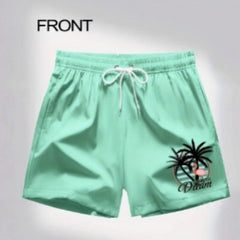 Shorts Deportivos Hombre Casual Playa Jogging Color Liso