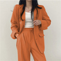 Conjunto Coreano Mujer Slim Fit - Traje Pantalón Casual