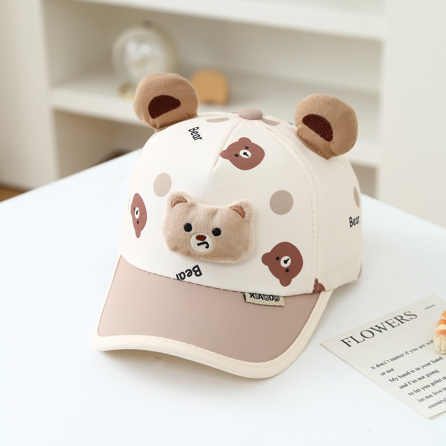 Gorra Infantil Animal de Peluche – Protección Solar para Niños y Niñas