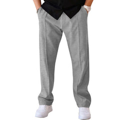 Pantalones Deportivos Hombre Casual Sueltos Rectos con Cordón