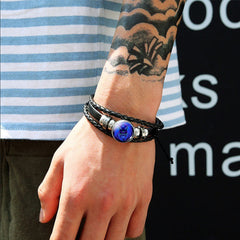 Pulsera Zodiaco Constelacion Luminosa Trenzada 12 Signos