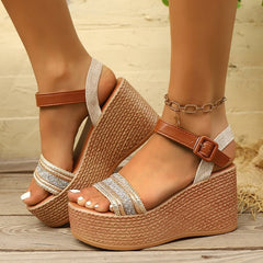 Sandalias Romanas Mujer de Suela Gruesa | Tacón Alto Verano - Irina Shop