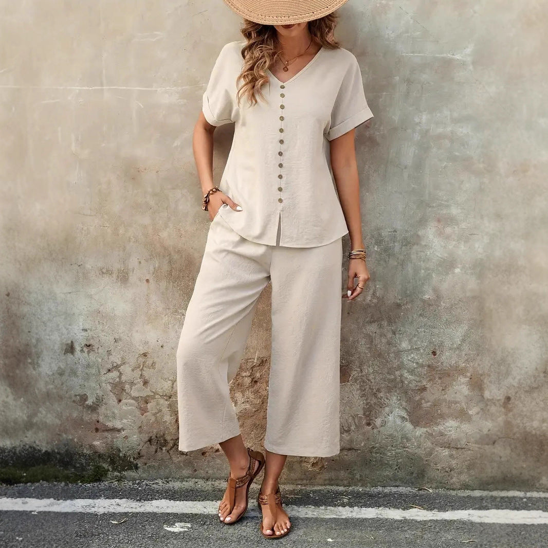 Conjunto dos piezas mujer - Top y Pantalón Elegante