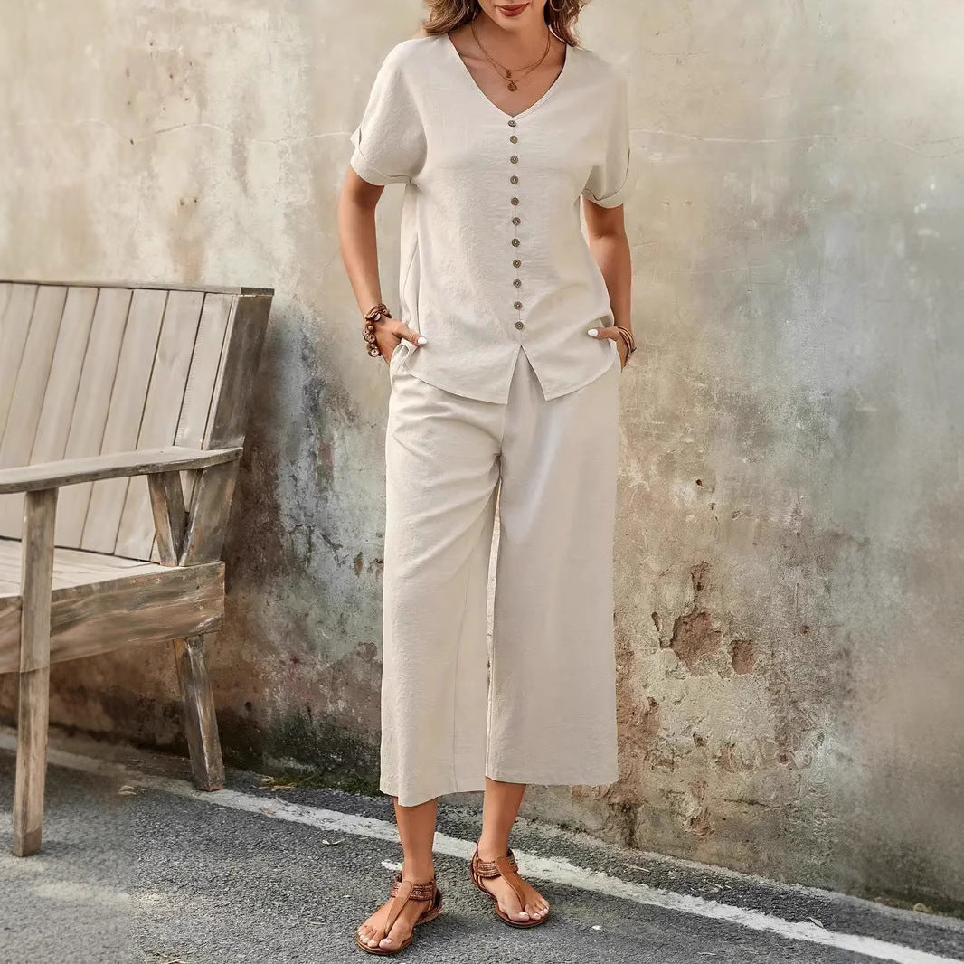 Conjunto dos piezas mujer - Top y Pantalón Elegante
