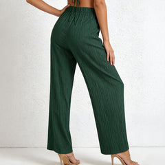Pantalón Ancho Mujer Cintura Alta – Estilo Casual Coreano