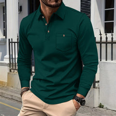 Camisa Waffle Hombre Manga Larga | Algodón Transpirable 6 Colores