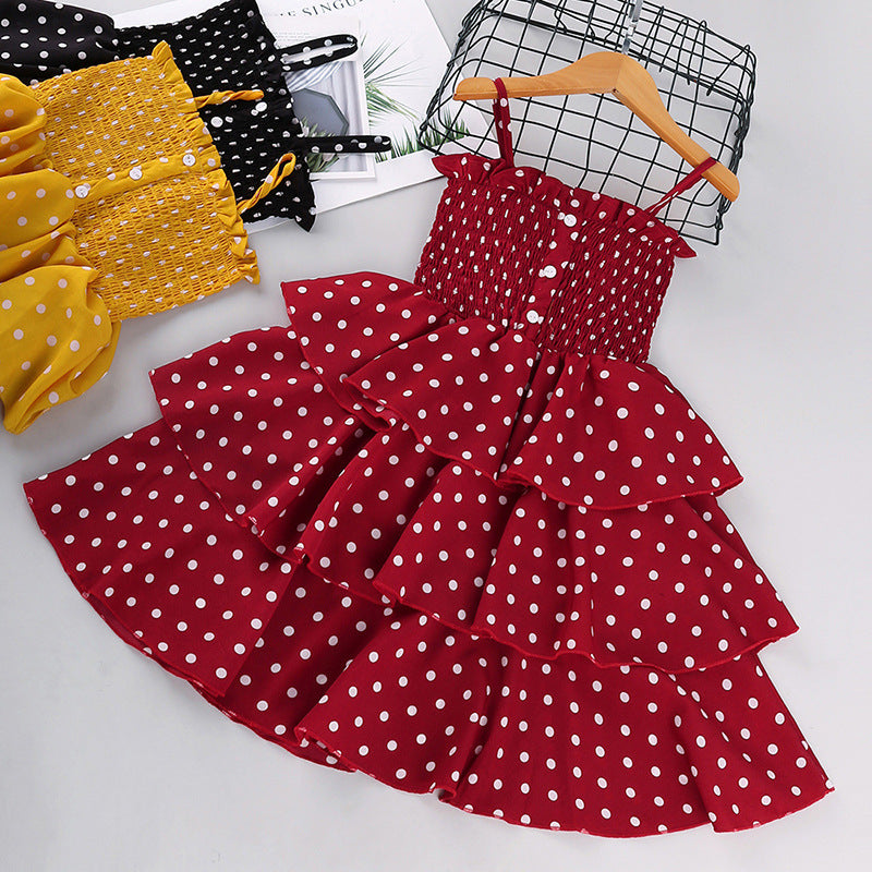 Vestido Lunares Niña | 100% Algodón | Tallas 100-150cm